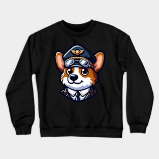 Police officer corgi Crewneck Sweatshirt